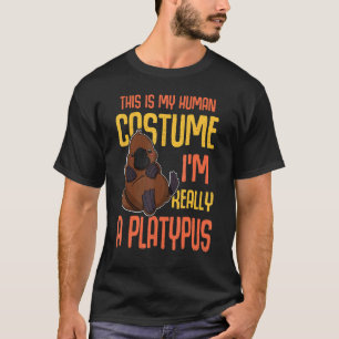 Platypus Mammals Australia Biology Wildlife Studen T-Shirt