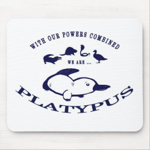 Platypus Mouse Pad - Blue