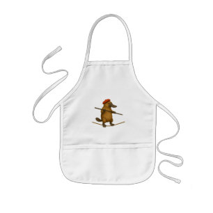 Platypus on a tightrope - add YOUR text. Kids Apron