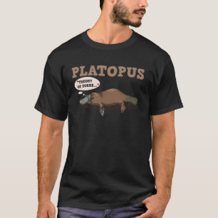 Platypus Platopus Theory Of Forms Funny Greek T-Shirt