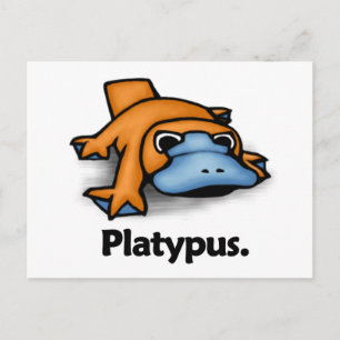 Platypus Platypus. Postcard