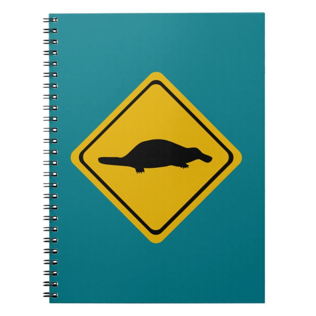 platypus road sign notebook (Front)