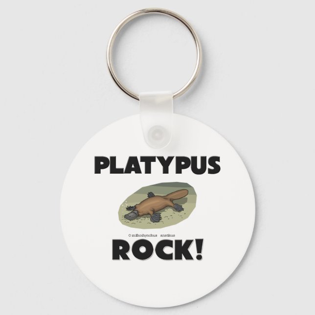 Platypus Rock Key Ring (Front)