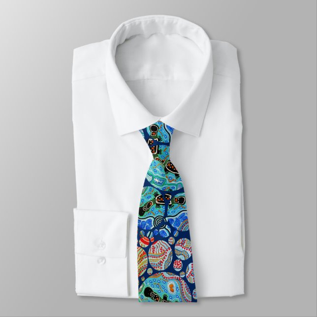 Platypus Stream Aboriginal Tie (Tied)