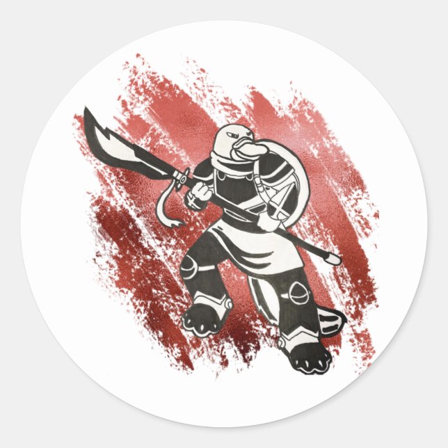 Platypus Warrior Sticker (Front)