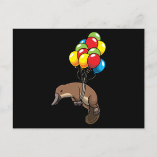 Platypus with Ballons Postcard
