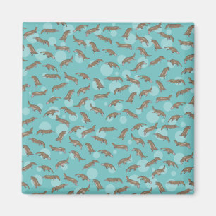 Platypuses Swimming Magnet