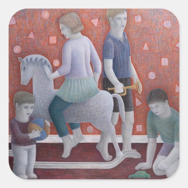 Play 2010 square sticker (Front)