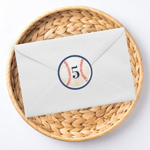 Play Ball Baseball Birthday Sticker Kids Party