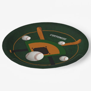 Play Ball Baseball  Paper Plate