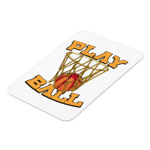 Play Ball Basketball. Magnet