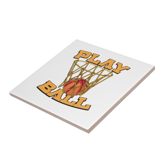 Play Ball Basketball. Tile (Side)