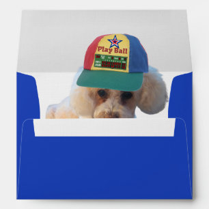 Play Ball Poodle Matching Envelopes