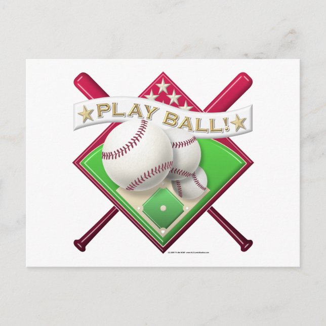 Play Ball! Postcard (Front)