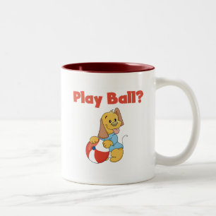 Play Ball Tshirts and Gifts Two-Tone Coffee Mug