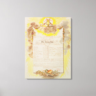 Play-bill for 'The Magic Flute' Canvas Print