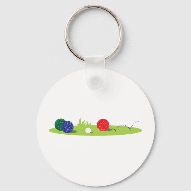 Play Bocce Key Ring (Front)