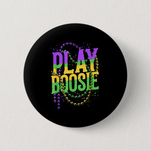 Play boosie beads mardi gras carnival louisiana ne 6 cm round badge