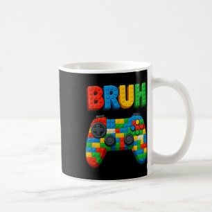 Play Building Blocks Bruh Saying Funny Gamer Boys Coffee Mug