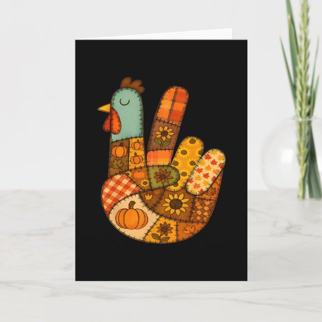 Play Building Blocks Turkey Thanksgiving Builder B Card (Front)