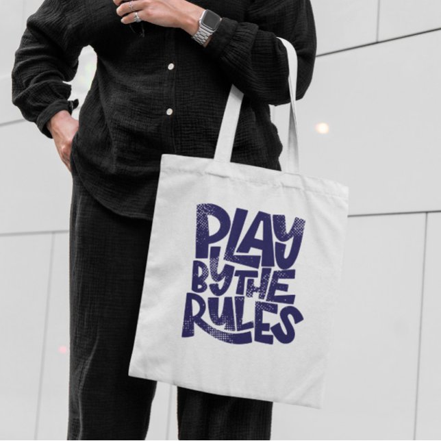 Play By The Rules Tote Bag (Creator Uploaded)