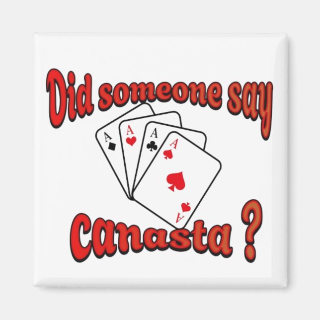 Play cards Canasta Magnet (Front)