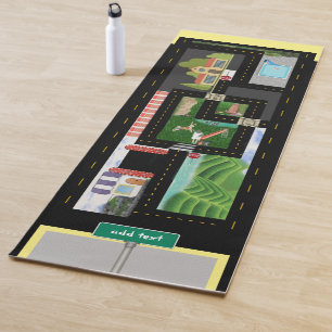 Play Cars and Hop Scotch Floor Mat 