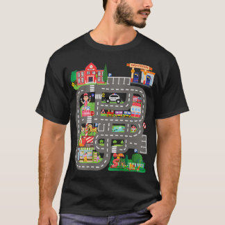 Play Cars On Dad's Back Funny Father's Day Race T-Shirt
