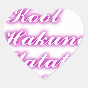 Play Cool Hakuna Matata .png Heart Sticker