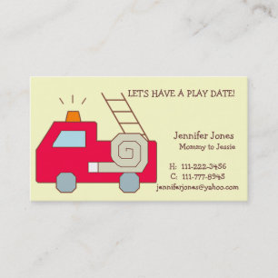 Play Date Calling Card
