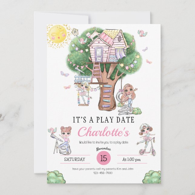 Play Date invitation (Front)