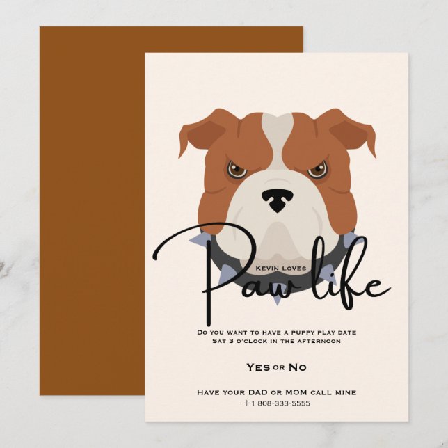 Play date invitation (Front/Back)