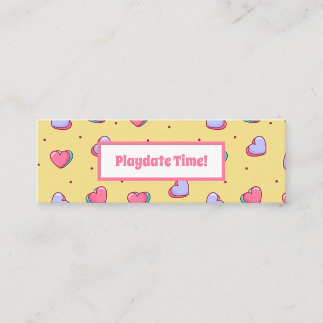 Play Date Mum Calling card (Front)