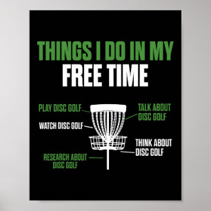 Play Disc Golf Watch Disc Golf Funny Disc Golfer Poster