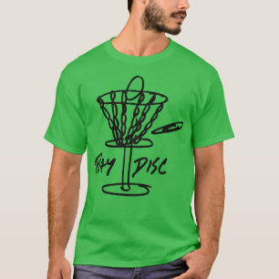 Play DIsc Sketch Simple Disc Golf Lover Original T-Shirt