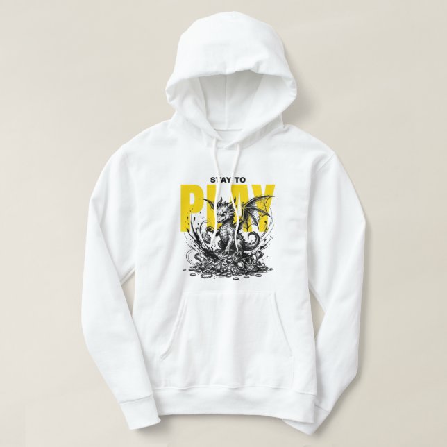 PLAY Dragon | Cute Fantasy GraphicDesign Hoodie (Design Front)