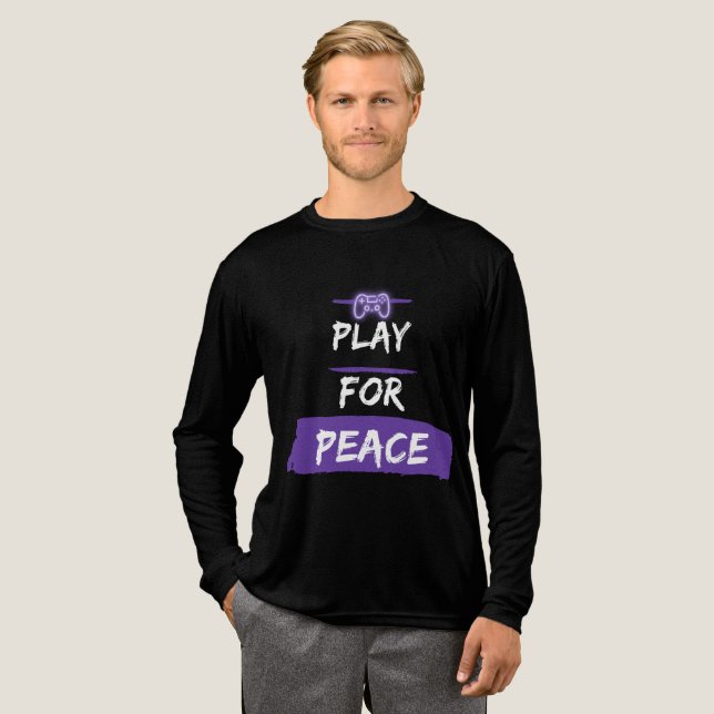 Play for Peace Tri-Blend Shirt (Full Front)