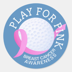 Play For Pink Breast Cancer Awareness   Sticker