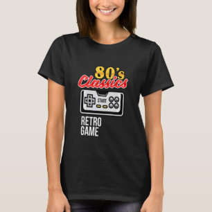 Play Games 80's Classic Controller Retro Game Grap T-Shirt