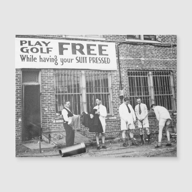 Play Golf Free (While Having Your Suit Pressed) Po (Front)