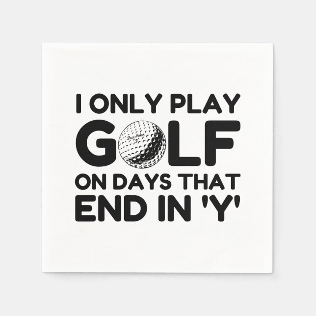 Play Golf ONLY Napkin (Front)