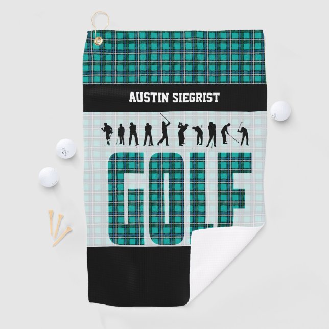 Play Golf - Teal  Towel (InSitu)
