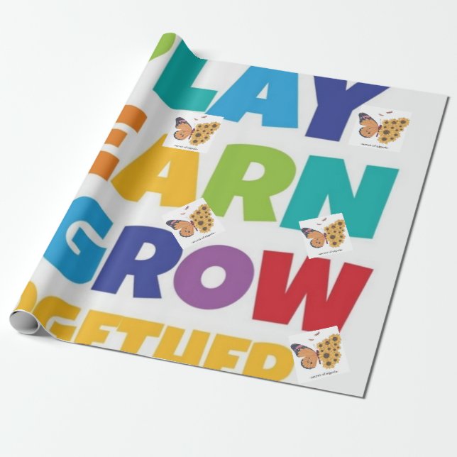 PLAY &GROW Wrapping Paper (Unrolled)