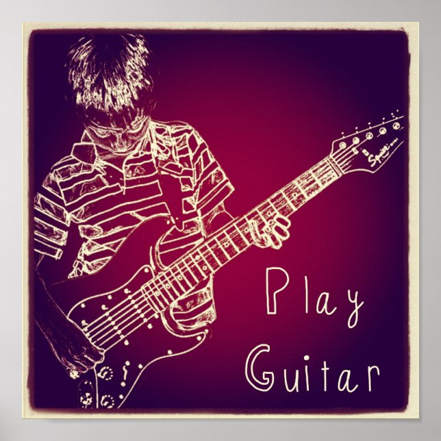 "Play Guitar" Poster (Front)