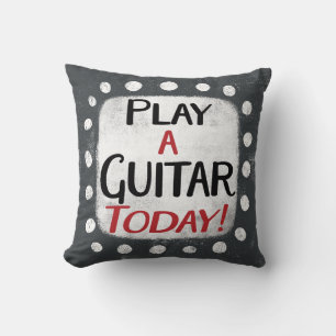 Play Guitar Today Throw Pillow