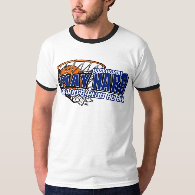 Play Hard-Basketball T-Shirt (Front)