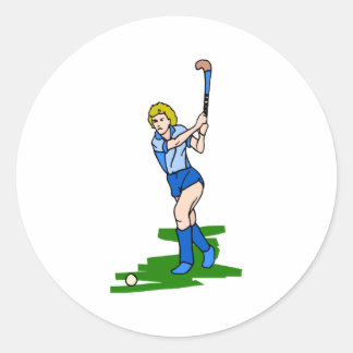 Play Hard Classic Round Sticker