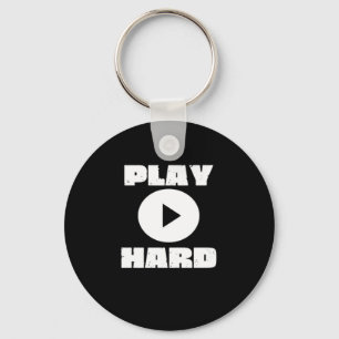 Play Hard Tri-Blend Key Ring