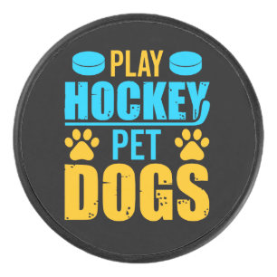 Play Hockey Pet Dogs Puck