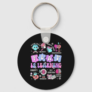 Play Is Learning Teacher First Day Of School Back Key Ring